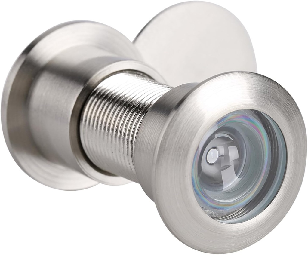 Peep Holes for Door, 28mm Wide Viewing Angle Door Peephole Door Viewer with Heavy Duty Privacy Cover for 35mm-60mm Doors (Brushed Chrome)