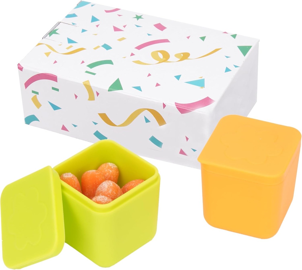 Silicone Dips Containers Compatible with OmieBox, 2 Pack Salad Dressing Container To Go for Most Bento Lunch Box, Small Snack Condiment Container with Lids for kids