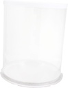 BESTOYARD 1pc Box transparent cake box round cake packaging portable cake container round clear cake transporter cake dome cupcake carrier bakery transporting keeper bracket pastry PCV white