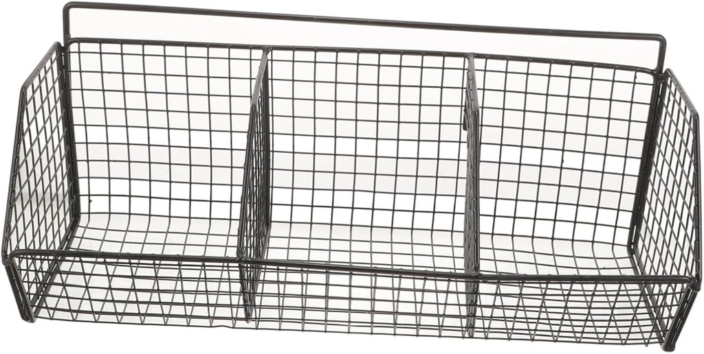 LIFKOME Metal Wall Hanging Spice Rack Kitchen Storage Shelf Organizer Decor Baskets for Shelves