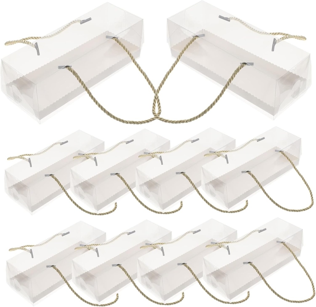 CATIEBYE 10pcs Cake Box Lid Food-safe Cupcake Containers for Bakery Display and Outdoor Events