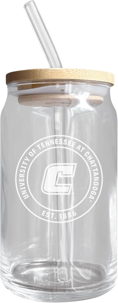 R and R Imports University of Tennessee at Chattanooga NCAA 12 oz Engraved Can Glass Single