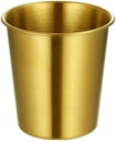 Reusable Stainless Steel Cup Stackable Metal Cup Outdoor Camping Cup Reusable Coffee Cups Home Beer Cup Portable Travel Mugs Sturdy(Gold,260ml/9.2oz)