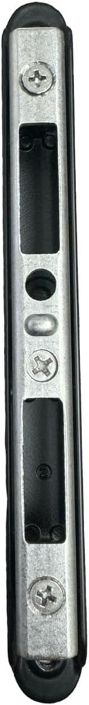 Black Two-Point Adjustable Wide Striker Keeper for Sliding Glass Patio Door Two Point Mortise Lock