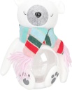 LUOZZY Christmas Candy Jar White Bear Gift Storage Jar Sealed Cookie Jar Ornament Storage Box