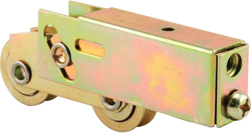 Prime-Line D 1735 Roller Assembly, 1-1/4 In. Tandem Wheels, Concave Edge, Ball Bearing (Single Pack)