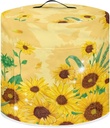 Dolyues Sunflowers Rice Cooker Cover Slow Cooker Dust Cover for Kitchen Decor Protective Cover Bag Dust Cover for Electric Pressure Cooker/Rice Cooker Yellow