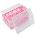 PartyKindom Baking Cake Box Clear Cake Carrier Preservation Function Reusable Two Design for Outdoor Events and Kitchen Storage