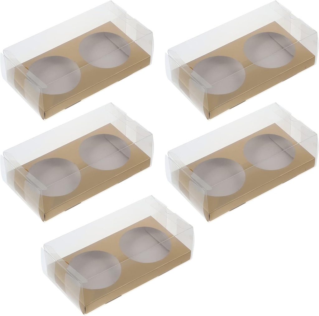 Hemoton 10pcs Transparent Dessert Packing Boxes for Bakery Elegant Food Storage for Cakes Pastries and Treats for Parties Family Use and Giving