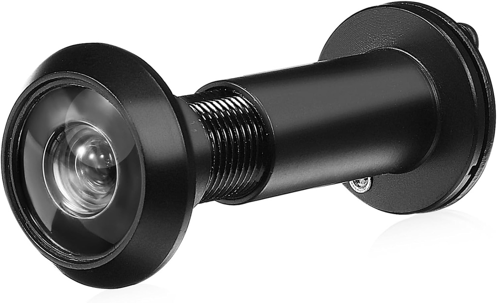 ARTIBETTER Cat Eye Door Viewer Wide Peep Hole View Black Peephole for Front Door Multi-Layer Electroplating
