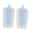 2pcs Reusable Ice Cube Scoops with Foldable Handles Compact and Lightweight Ice Shovels for Kitchen Bar and Parties Easy to Clean and Store Sweet Scoop and More