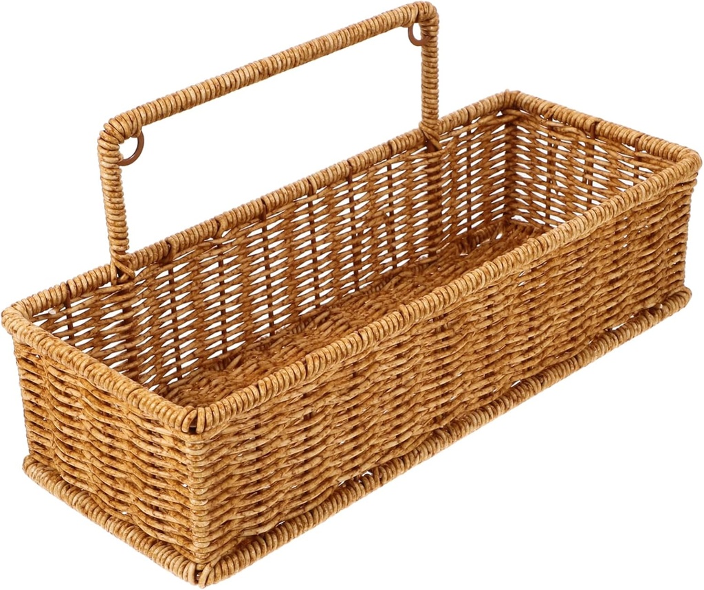 STOBAZA Kitchen Bathroom Storage Basket Hanging Woven Basket Fruit and Garlic Holder Lightweight Wall Hanging