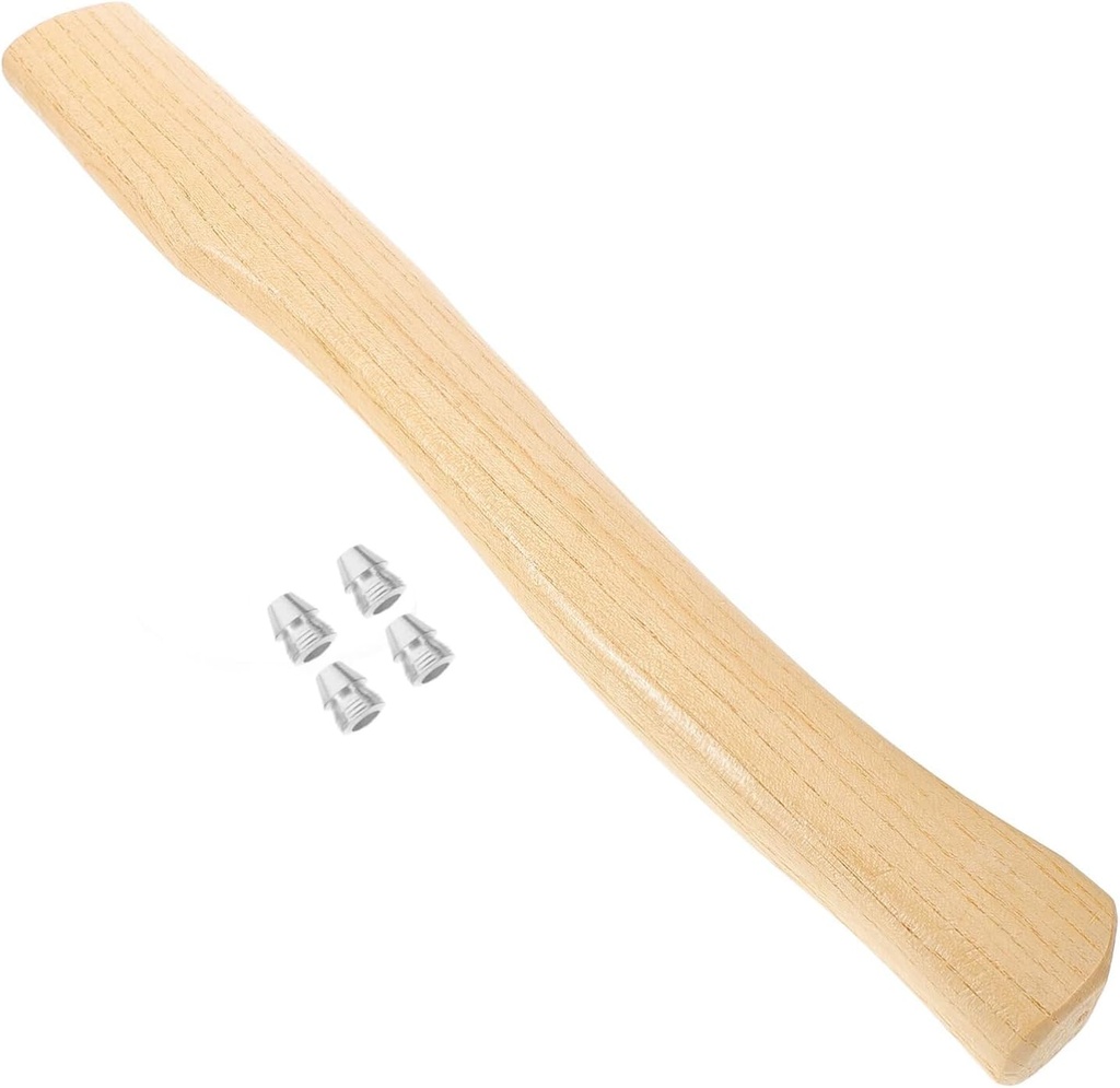 GANAZONO Wooden Axe Handle 15 Inch Replacement Handle for Gardening Camping Firewood Cutting Outdoor Use Smooth Durable Wood Construction