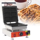 Waffles Maker Waffle Iron, 6 Belgian Square Waffle Maker, Belgian Waffle Maker Thick Pancake Maker with Non-stick Plate,200V