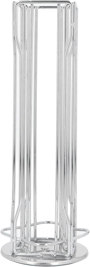 Coffee Capsule Stand, 360° Rotation Coffee Pod Dispenser Organizer Rack Anti Slip Wrought Iron Capsule Pod Holder for Vertuoline 20pods (iron)