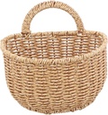 Mikinona Wall Hanging Basket Woven Storage Baskets for Shelves Door Hanger Kitchen Storage