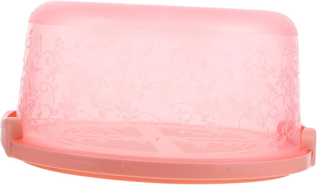 1pc Transparent Cake Carrier Portable Plastic Cake Box for Baking Showers and Birthday Parties Elegant Design Environmental