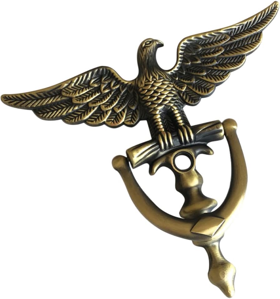 Angoily Door Knocker European Design Peephole Viewer Security Door Handle for Home