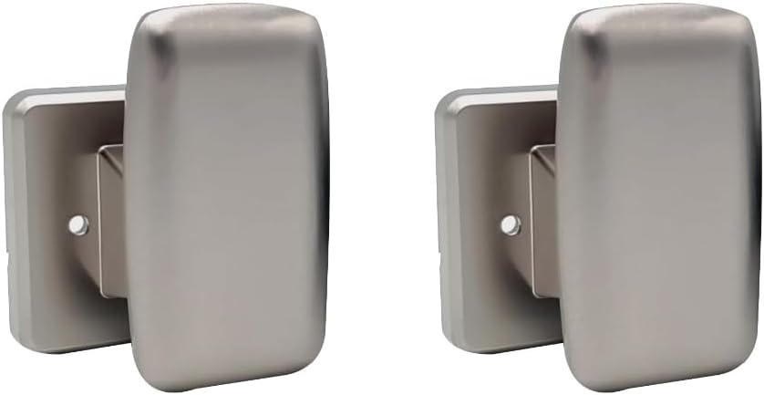 Bold Push Pull Door Handle Lock - Door Lever | Door Knob | Door knobs Interior | Door Handle Lock | Push Pull Door Handles | Design Door Lever (Grey, 2 Packs)