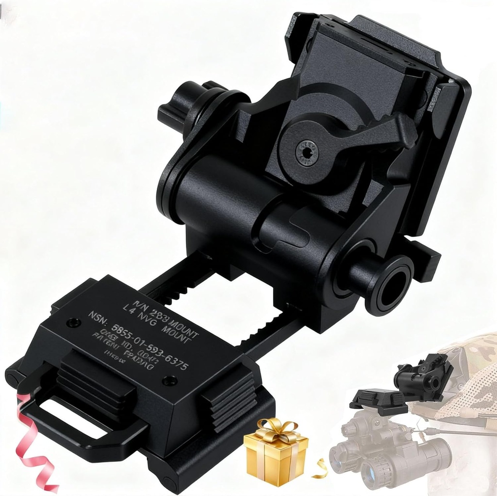Night Vision Goggles NVG Mount,Aluminum Alloy, Compatible with PVS14/15/18/GPNVG18 & L4G24, One-Handed Adjustment & Anti-Shake Design