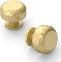 Asidrama 10 Pack Brushed Gold Kitchen Cabinet Knob Dresser Knobs Drawer Knobs Cabinet Hardware Zinc Knob for Dresser Drawers