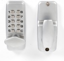 BILPIK Goo Waterproof Keyless Entry Keypad Deadbolt Door Lock, Silver, Combination Lock