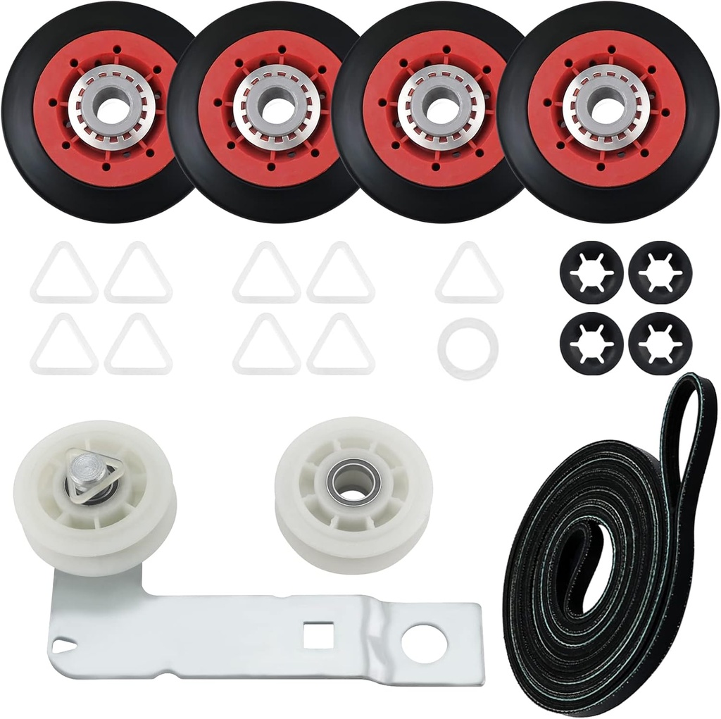 4392067 Dryer Repair Kit and W10837240 Dryer Idler Pulley Fit for Whirlpool Maytag Admiral Kenmore Dryer - Bravos Dryer parts and Duet Dryer Parts Compared to # 4392067VP 80047 587637 by Funmit
