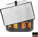 Air Fryer Cover for CHEFMAN 6 Quart Dual Basket Air Fryer, Heavy Duty Waterproof Dustproof Heat-Resistant Air Fryer Protective Case, Kitchen Small Appliance Dust Cover-15.8"Dx13.8"Wx12.2"H