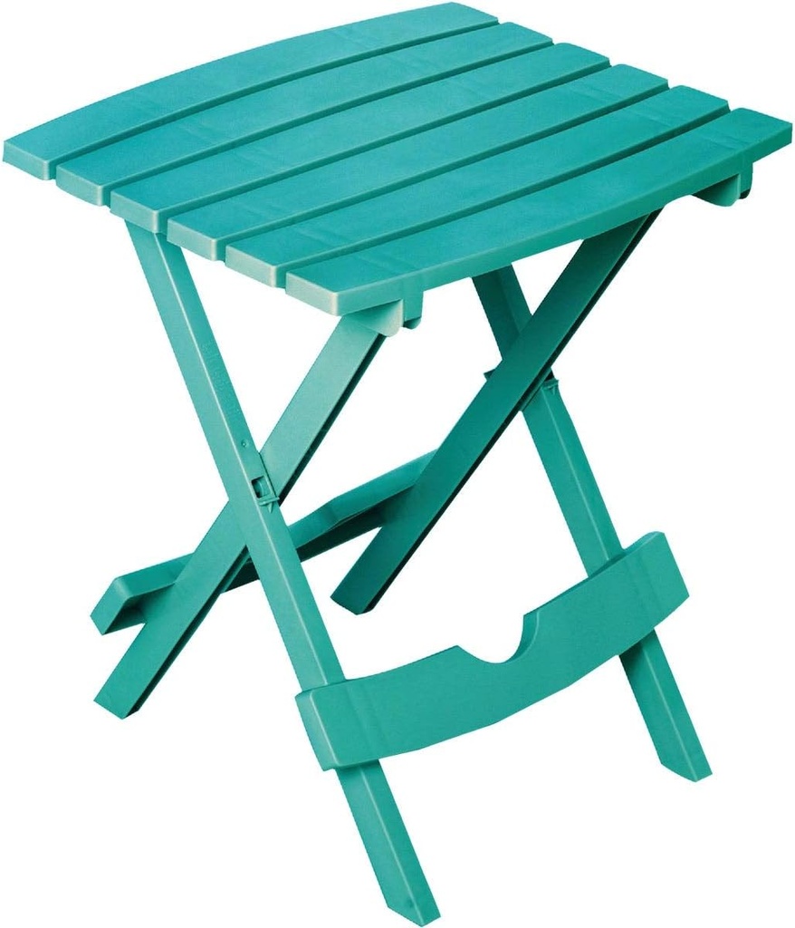 Adams Manufacturing Quik-Fold Side Table in Teal