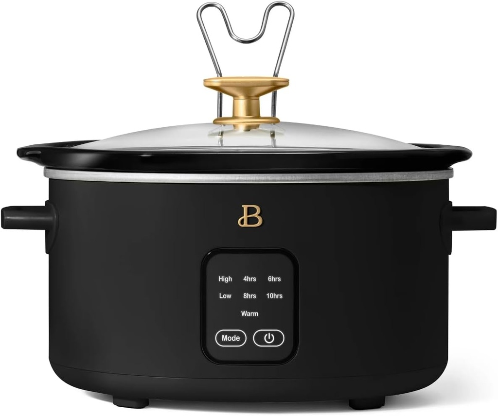 The Beautiful 4Qt Slow Cooker with Touch-Activated Display, by Drew Barrymore (Black)