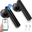 Smart Fingerprint Door Lock, Keyless Entry Front Door Knob,Biometric Door Knob, Code Knob Door Handle Lock with App, Digital Keypad Door Lock for Bedroom, Hotel, Apartment