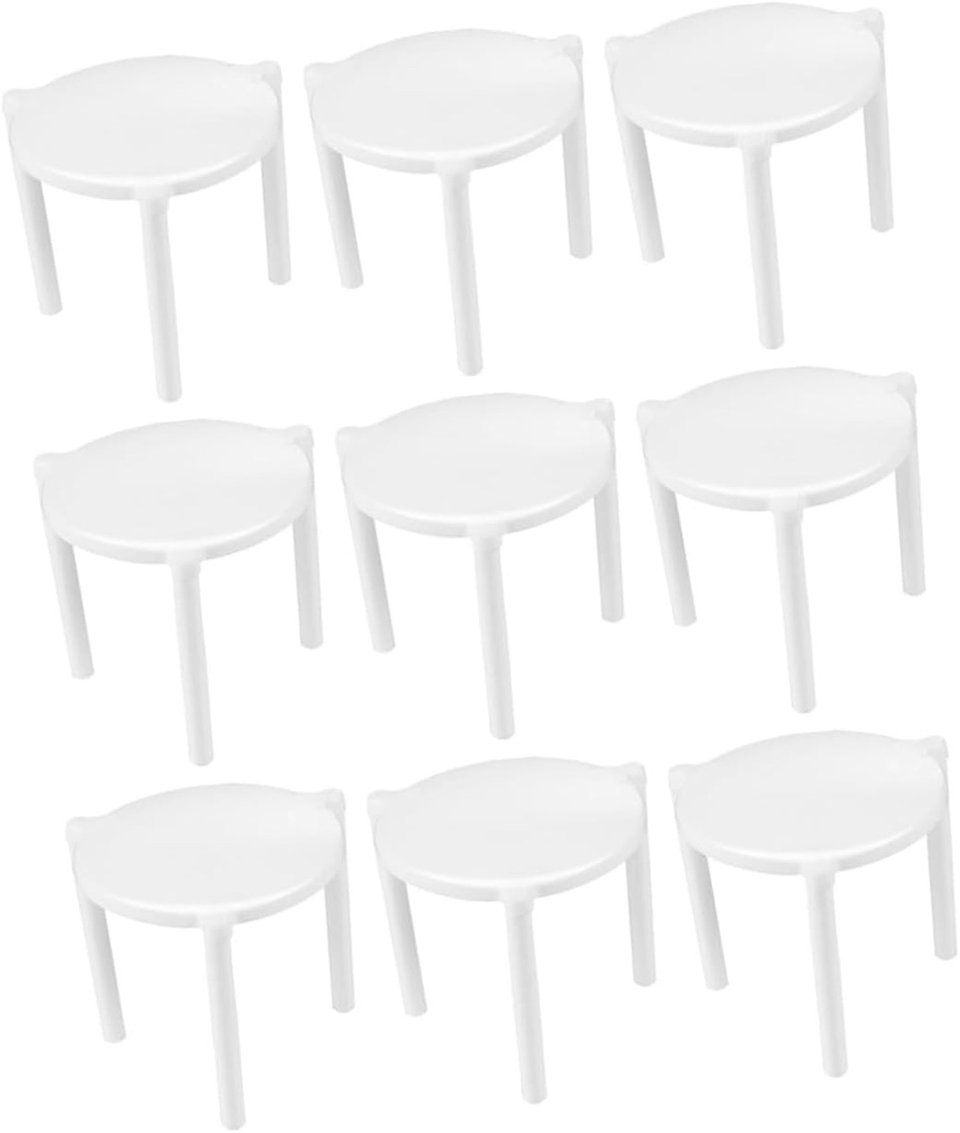 200pcs Plastic Pizza Stand Tripod Stackable Pizza Tripod Rack Support Frame for Shops Home