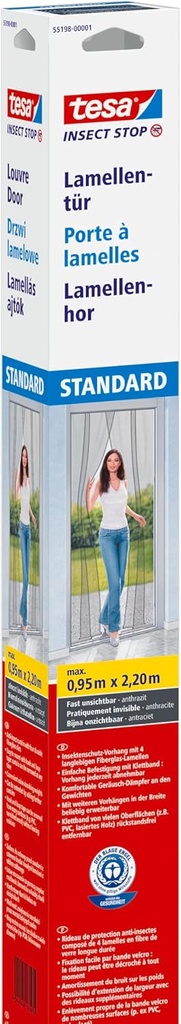 tesa UK Tesa 55198-00001-00 Louvre Door Standard Anthracite