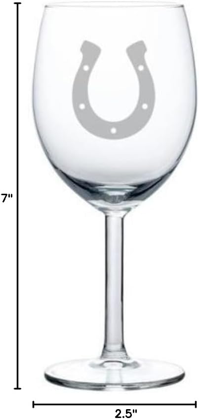 Wine Glass Goblet Horseshoe (10 oz)