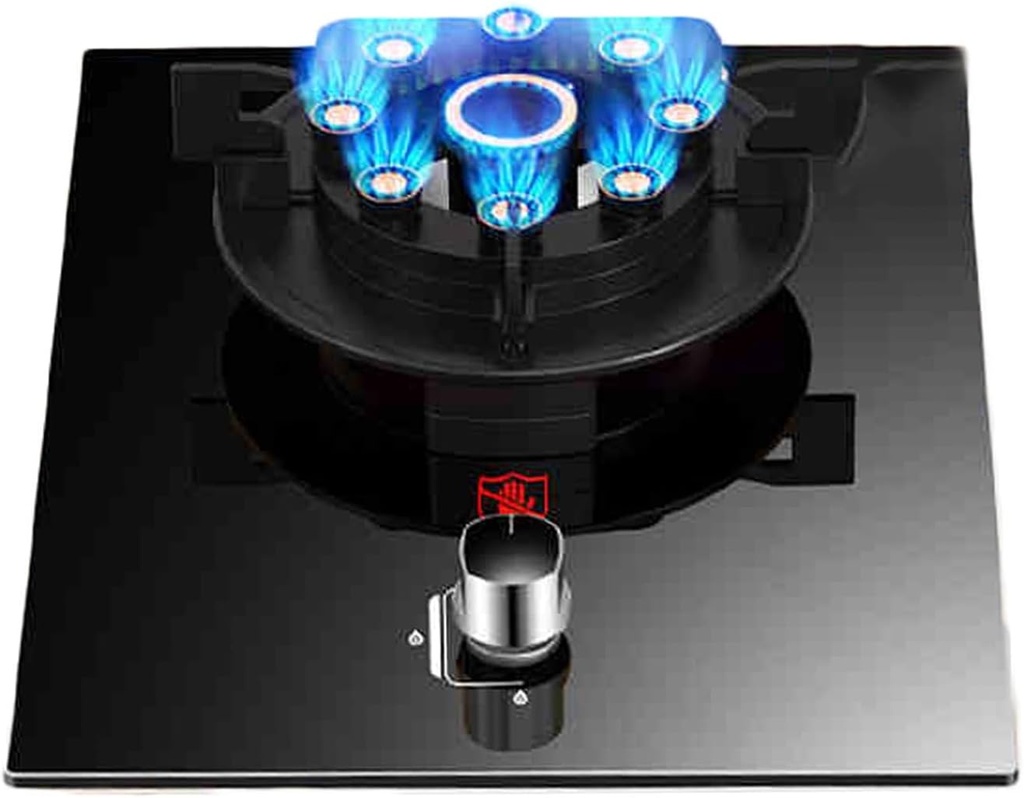 Gas Cooker,Nine-Combustion 5.2kW Gas Stove,Tabletop and Built-in Compatible,for Family Restaurants Food Stalls(NG)