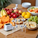 8 Pcs Cute Fun Bento Picks Set, Food Picks for Kids,School Lunch Accessories for Kids, Cute Animal Fruit Toothpicks,Fruit Food Toothpicks, Lunch Bento Box Picks for Toddler Cocktail Picks