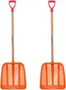 2 Pcs Snow Shovel/Sand Sifting Shovel/Chicken Poop Scooper/Treasure Shovel/Digger Sifter/Long Handle Chicken Coop Rake/for Beach Sand Digging Fun Goat Stall Garden Farm Chicken Coop Poop Cleaning