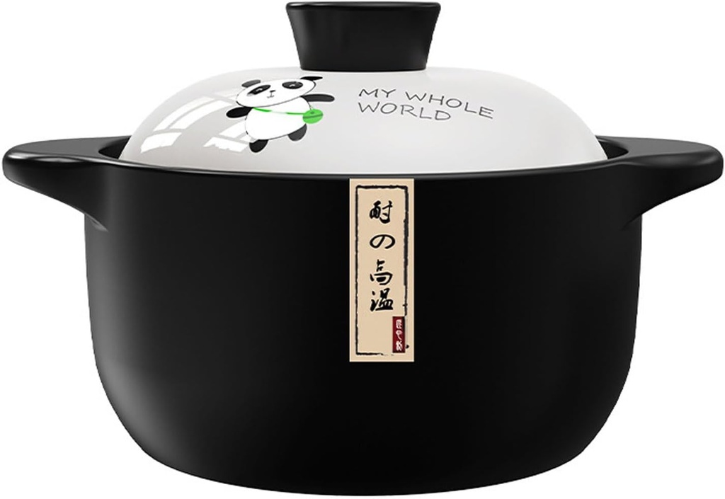 Casserole High-Temperature Ceramic Clay Pot Durable, Crack-Proof Stew and Soup Pot Gas Stoves Cooker Ideal for Clay Pot Rice and Slow Cooking | ()