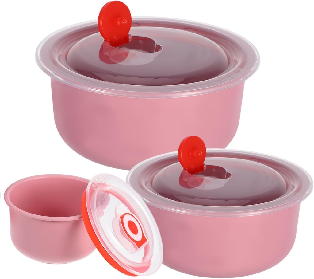 3pcs Airtight Food Storage Containers Lids Freezer Refrigerator Lunch Boxes Pantry Organization Microwave Dishwasher Safe