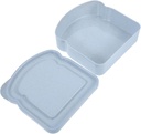 Cabilock Portable Sandwich Holder and Bread Storage Box Toast-shaped Container for Work Travel and Picnics for Snacks Fruits and Desserts Design