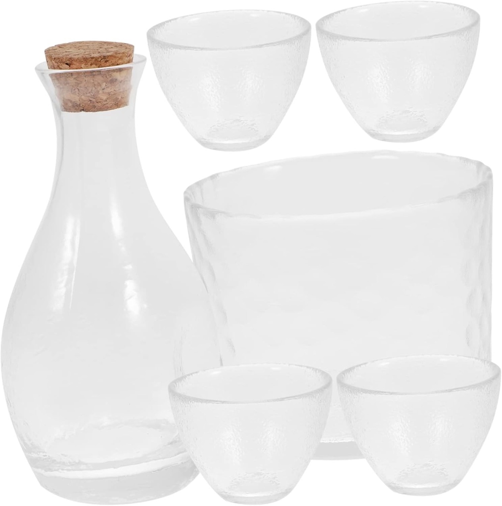 1set Japanese-style Sake Cup Cherry Blossoms Design Elegant Wine Dispenser and Storage for Entertaining and Personal Use Glassware