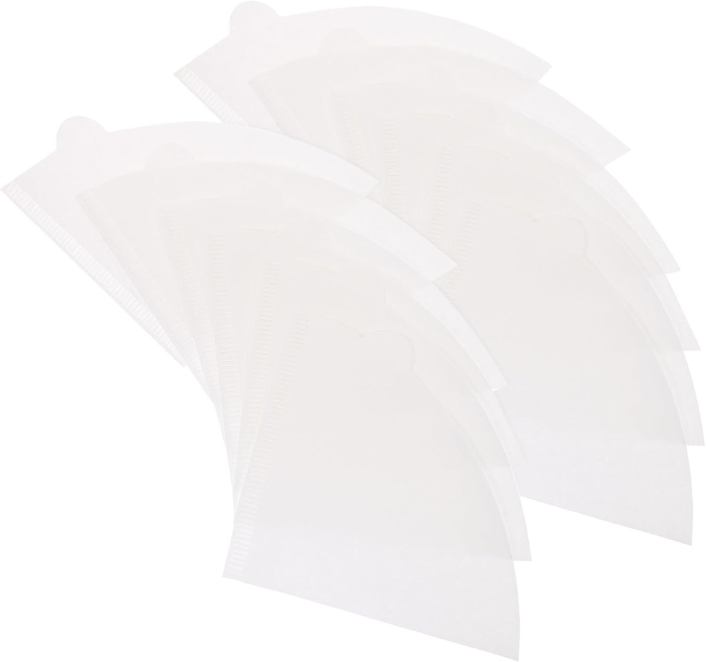100Pcs White Coffee Filter Paper Cone for Cups Tear-resistant Espresso Filters Even Flow Drip Coffee Holder for Home Brewing and Tea Brewing
