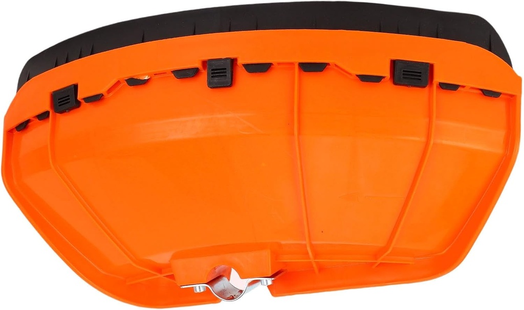 Heayzoki Weed Eater Guard, Outdoors Lawn Mower Cover, 26mm/28mm Orange Plastic Lawn Mower Trimmer Cover Accessory, Rainproof, for Outdoor