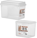 IMIKEYA 2pcs Airtight Plastic Bread Box Transparent Loaf Keeper for Homemade Bread Sandwich Storage and Bakery Goods Containers for Freshness and Organization