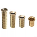 Brass Sink Strainer Screw Connector Basin Drain Bolt Replacement Parts with Slotted Design for Kitchen Bathroom Wash Basin Installation Hardware(Alloy 1.75cm)