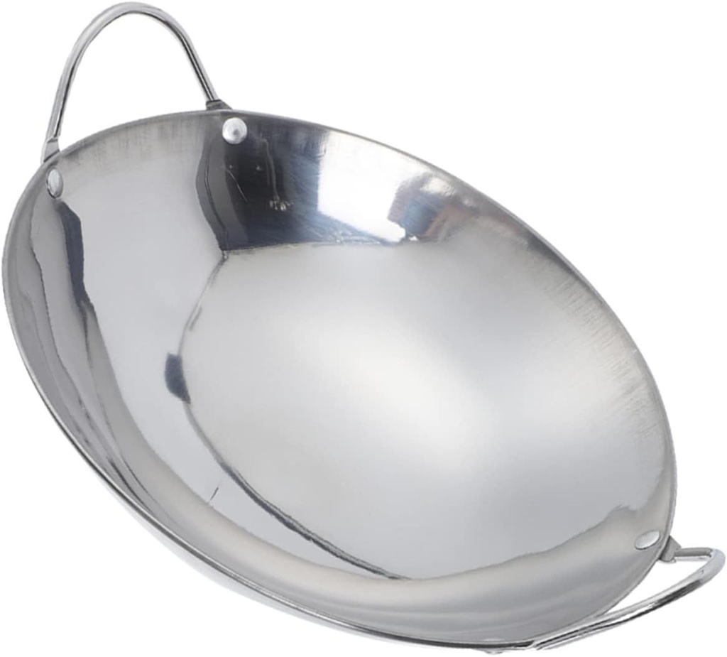 Household Cooking Pot Double Handle Stainless Steel Hot Pot for Seafood for Home Kitchen and Restaurants for Induction and Electric Stoves