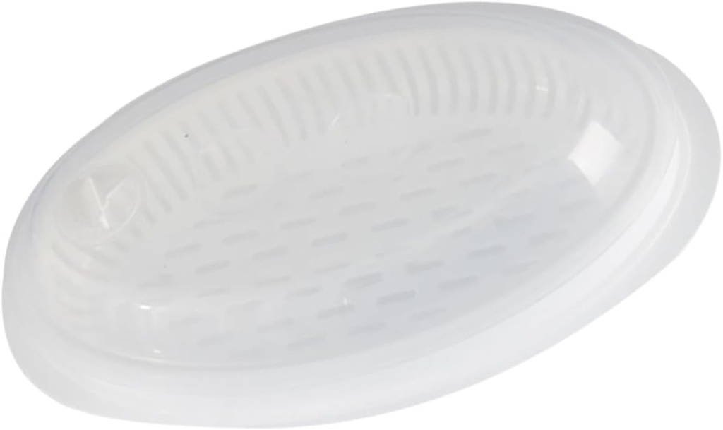 Large Capacity Microwave Steamer Lid Kitchen Food Steamer for Fish Dumplings and Buns Convenient Design Vent for Steam Release Essential Refrigeration