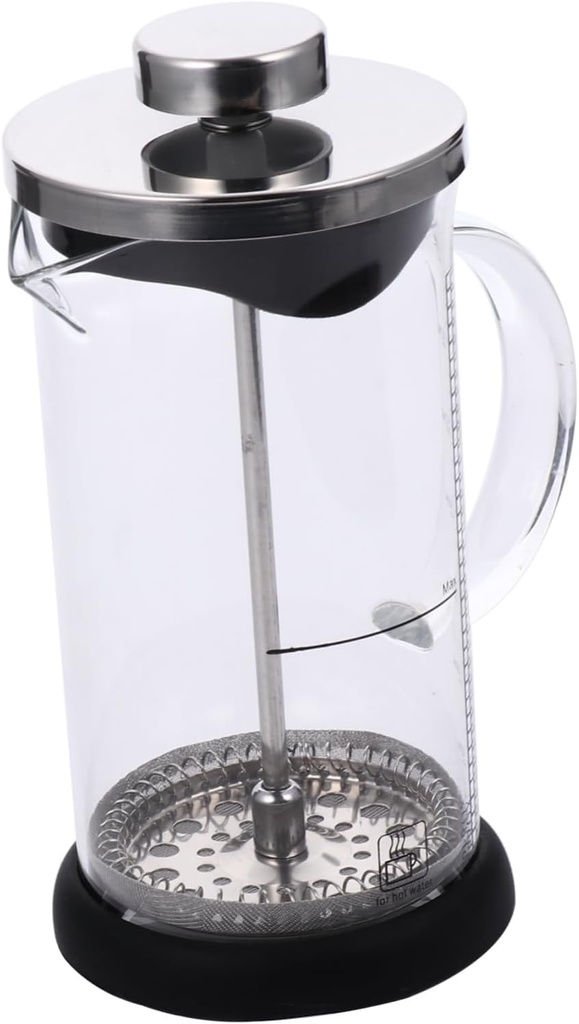 1pc Stainless Steel High Temperature Coffee Press with Scale Versatile Pot for Tea and Coffee for Home Parties Design for Hot Beverages