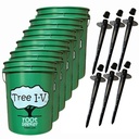 Tree I-V 6-Pk Original Base Root Feeder Watering System - Durable Self-Supported 5-Gal Reservoir with No-Hands Filling - Water 6 Trees in 6 Minutes - Weekly