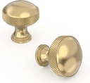 Asidrama 10 Pack Champagne Bronze Kitchen Cabinet Knobs Knurled Cabinet Hardware Zinc Knobs for Dresser Drawers